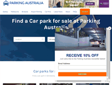 Tablet Screenshot of parkingaustralia.com.au